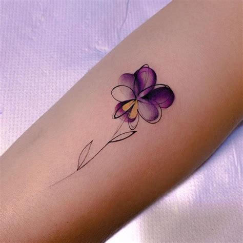 Small violet tattoos