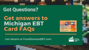 SNAP EBT Michigan FAQ