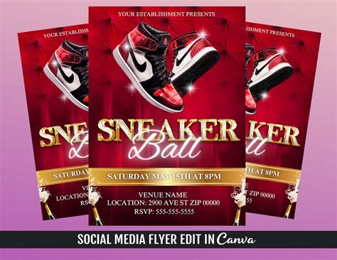 Sneaker Ball Invitation Template