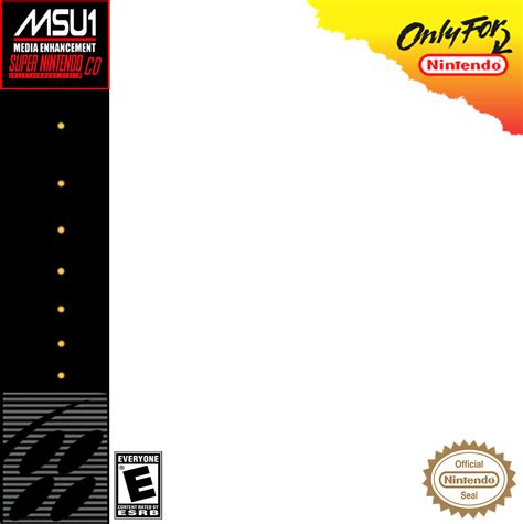 Example of SNES Box Art Template Design