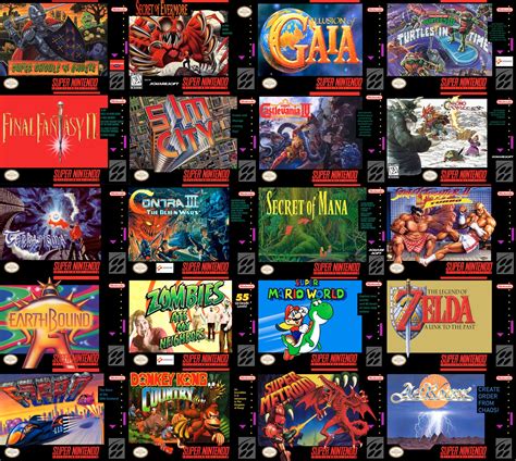 Example of SNES Box Art Template Design