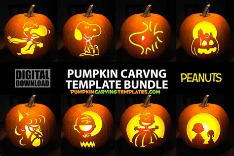 Snoopy pumpkin template 6