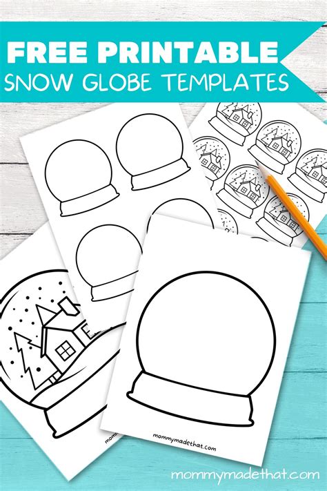 Snow Globe Templates Activities