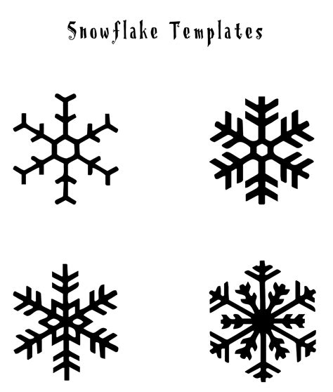 Snowflake printable patterns