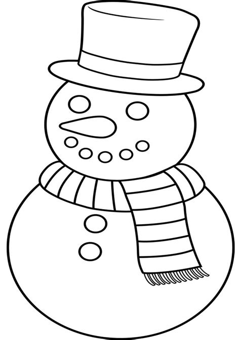 Snowman coloring pages