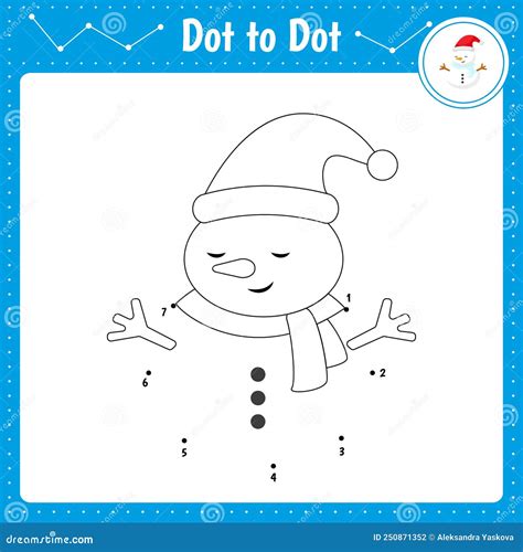 Snowman Dot Prints Image