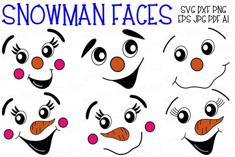 Snowman Face Printable 6