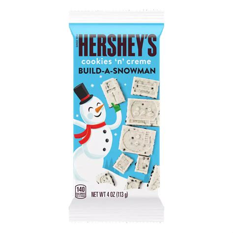 Snowman Hershey Bar Wrapper Template