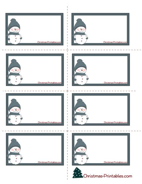 Snowman label designs