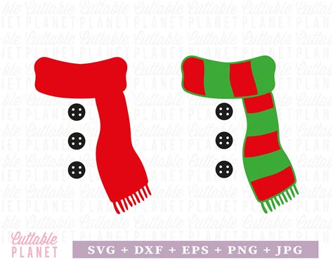 Snowman Scarf Template 10