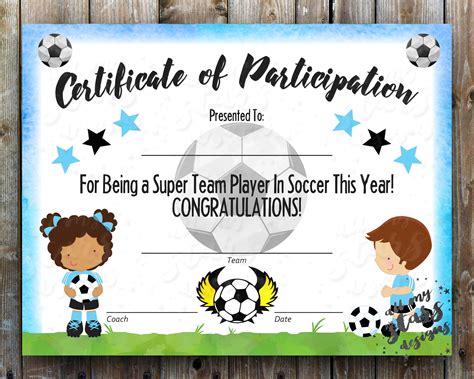 Soccer Participation Awards