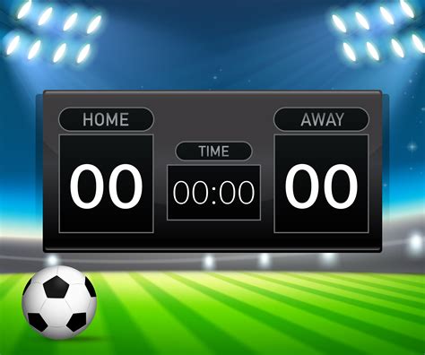 Soccer Scoreboard Template