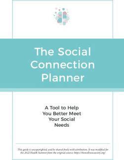 Social Connection Planner