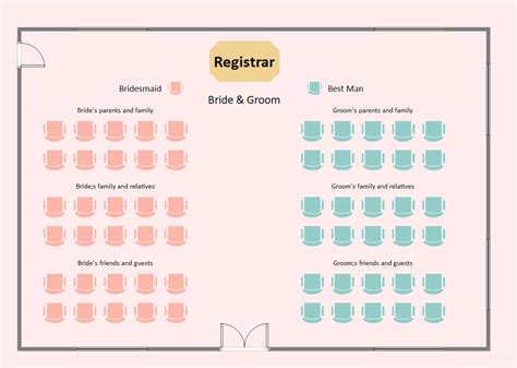 Social Gathering Seating Chart Template