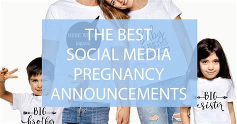 Social media pregnancy announcement