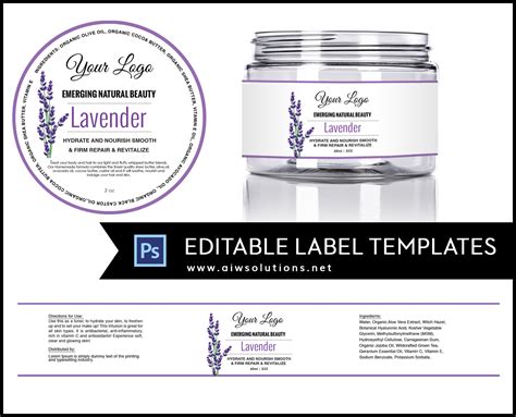 software for creating 8 oz jar label templates