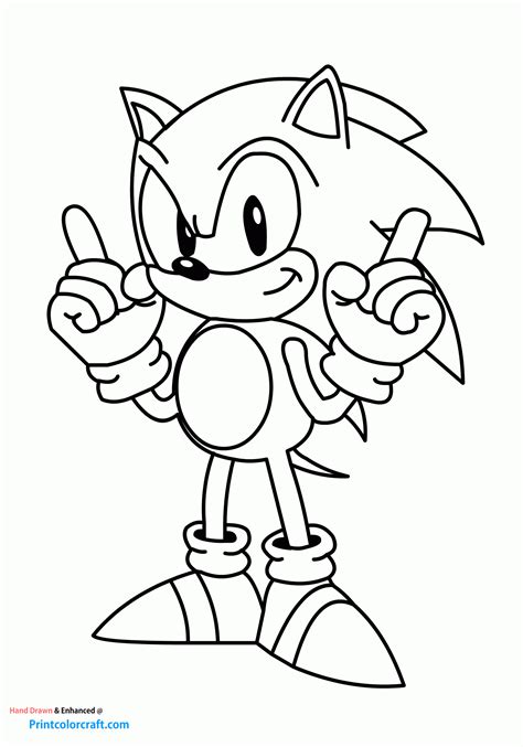 Sonic coloring for kids