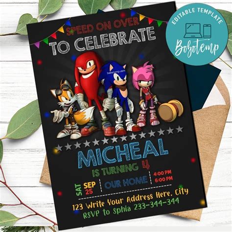 Sonic Corporate Event Invitation Templates