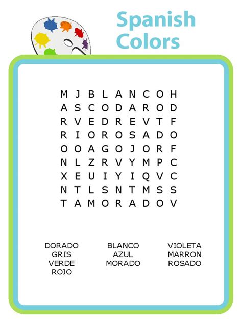 Spanish Word Search 6