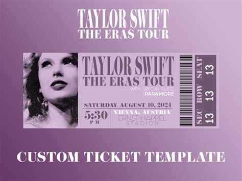 Speak Now Style Ticket