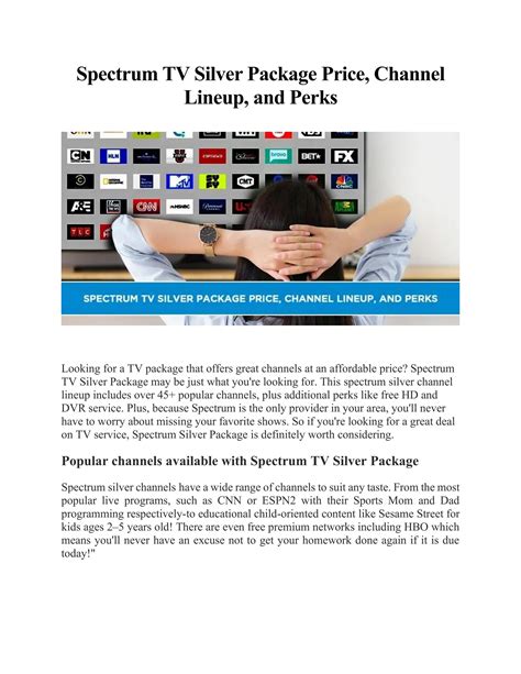 Spectrum Silver Package Pricing