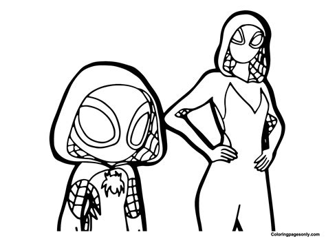 Spider-Gwen coloring pages