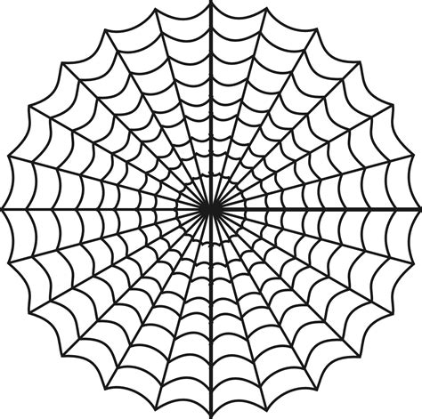 Spider web coloring pages