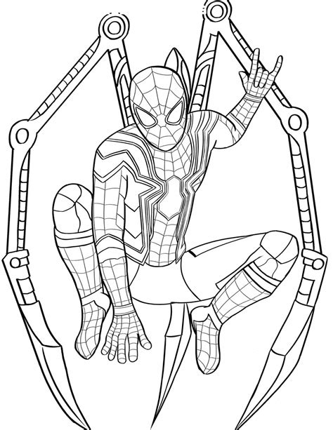 Description of Spiderman Colouring Ideas