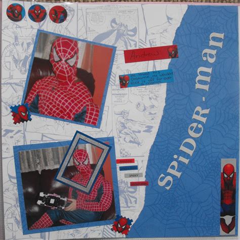 Spiderman Scrapbooking