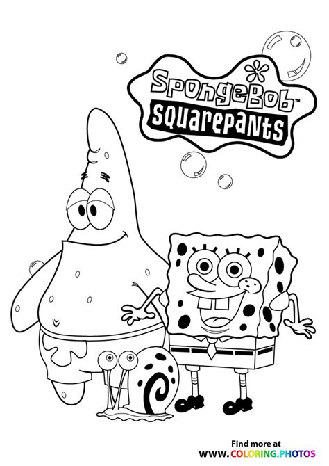 SpongeBob SquarePants Colouring Pages