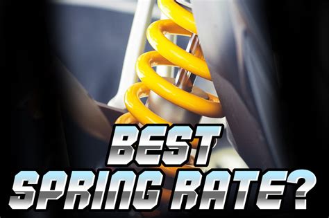 Adjusting spring rates for suspension