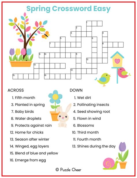 Description of Spring Themed Puzzles