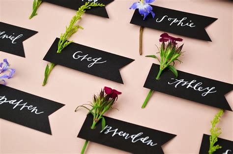 Spring wedding place card inspiration