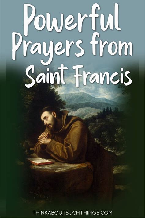 Benefits of St Francis Prayer