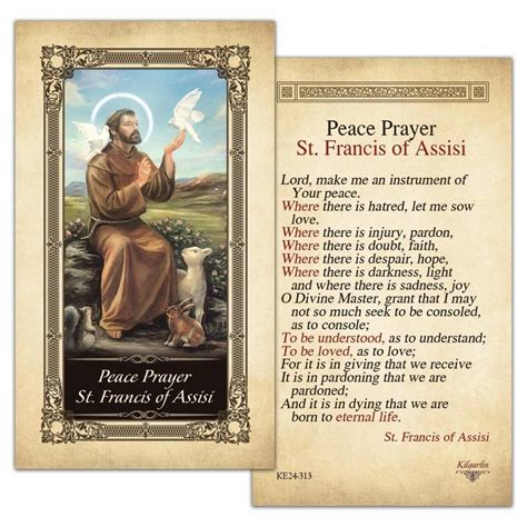 Statistical Data on St Francis Prayer