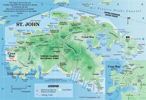 St John USVI Map