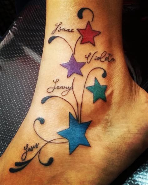 Star family tattoos