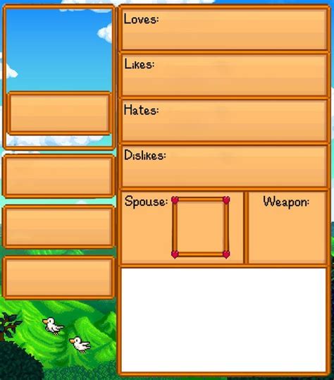 Stardew Valley Decorative Templates