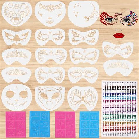 Stencils for Face Painting Ideas