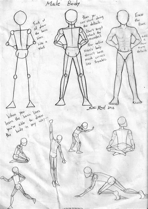 Step-by-Step Guide to Drawing Male Body