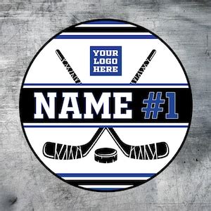 Steps to create a hockey door sign template design