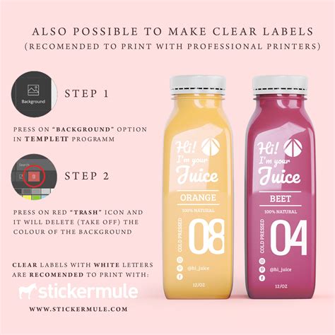 Steps to Create Juice Label Templates