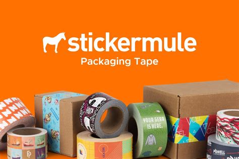 Sticker Mule packaging tape template guide