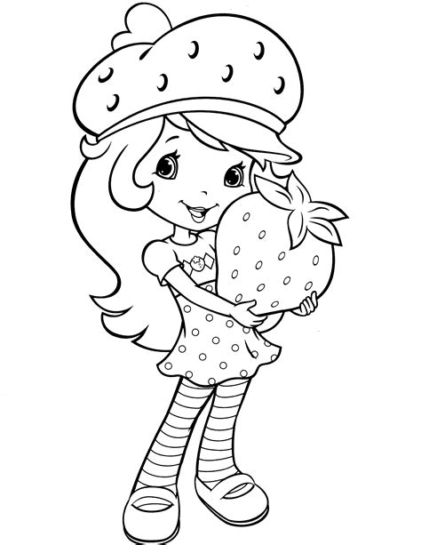 Strawberry Shortcake coloring page activities