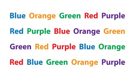 Stroop Test Mechanism