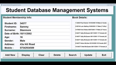 Student Database Software