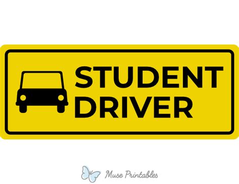 Student Driver Sign Regulations