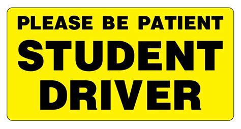 Student Driver Signs Regulations Guidelines