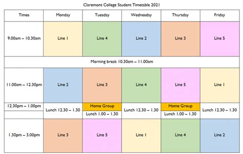 Student Timetable