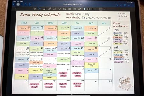 Study Schedule